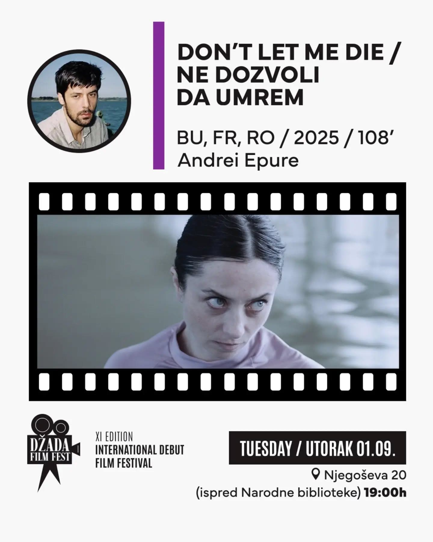 Večeras u Njegoševoj: Na Džada Film Festu film „Ne dozvoli da umrem“
