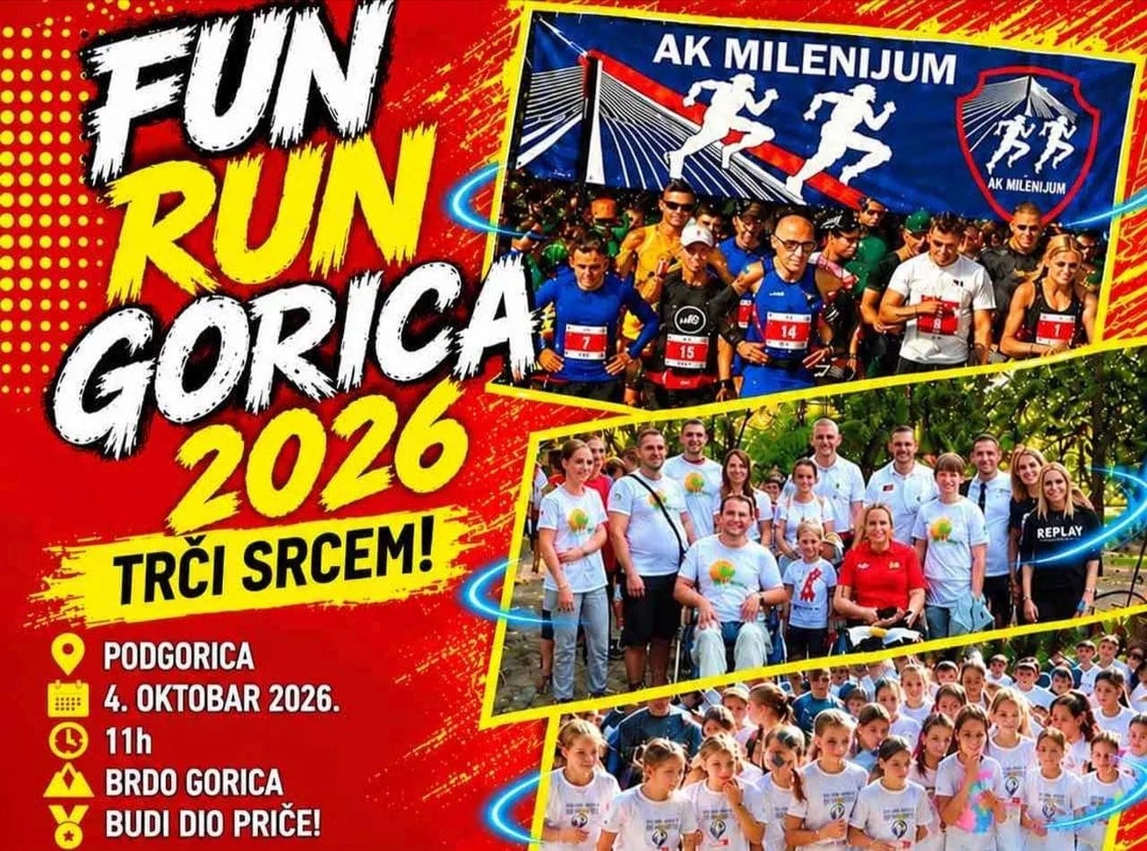 Fun Run Gorica: Trkom za pomoć djeci sa teškim oboljenjima
